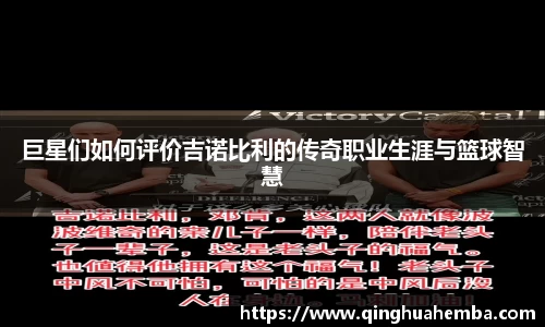 巨星们如何评价吉诺比利的传奇职业生涯与篮球智慧